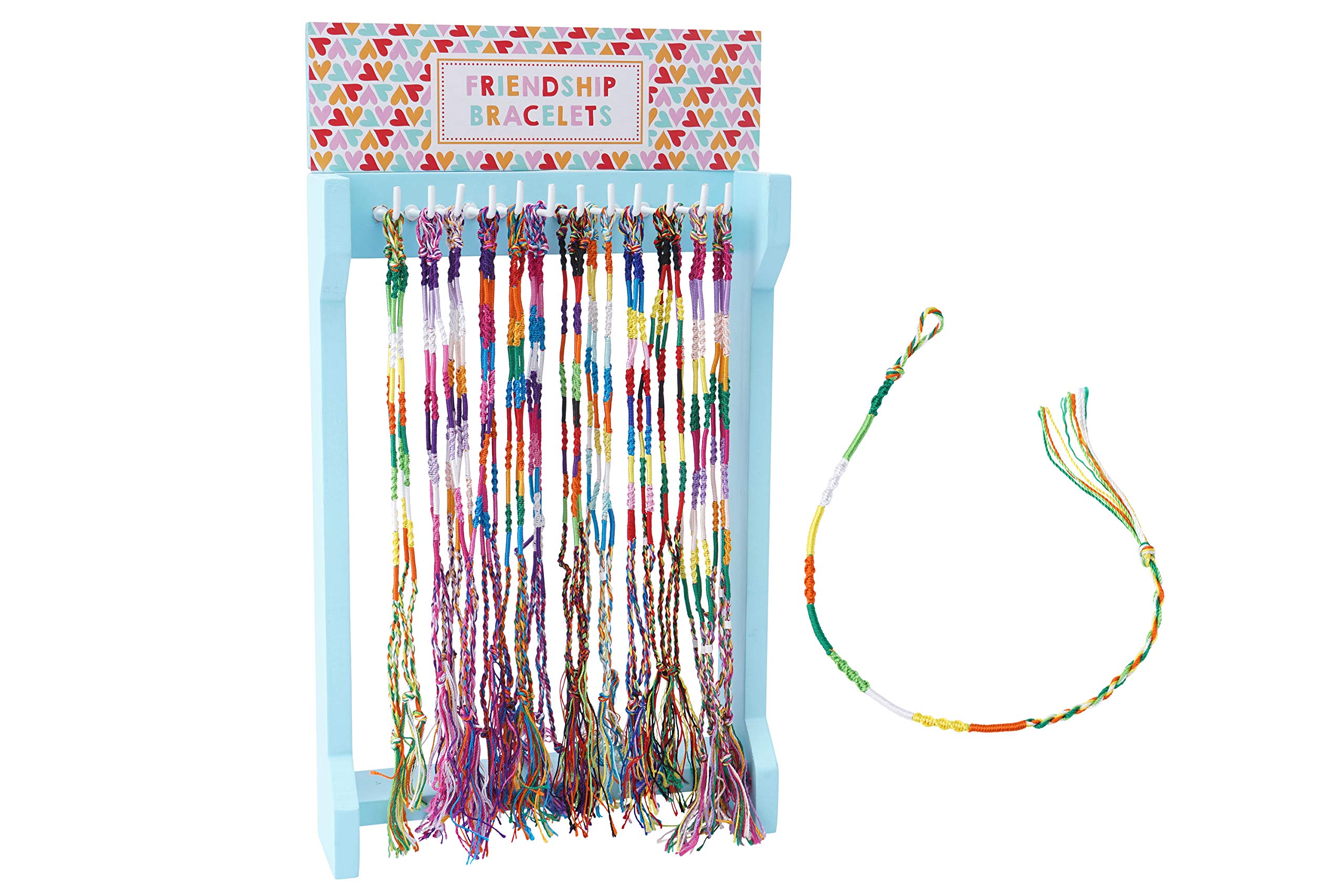 CGB Giftware | Pack of 6 Bright Multi Colour Fabric Girls Adjustable Friendship Bracelets | 6 Selected at Random | Eureka Range | GB05019