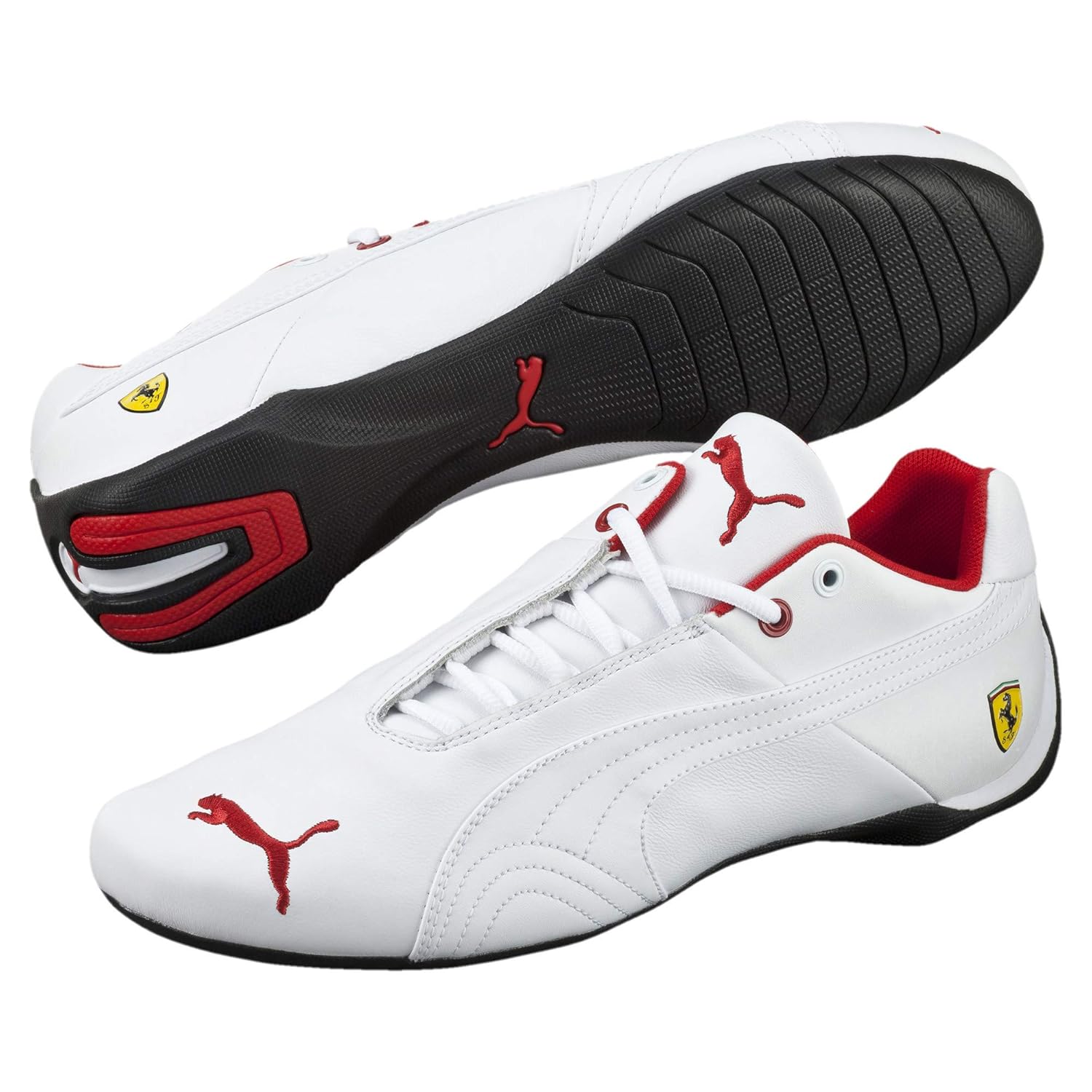 PUMA Ferrari Future Cat Leather Trainers WhiteWhite 4 Amazon.co.uk