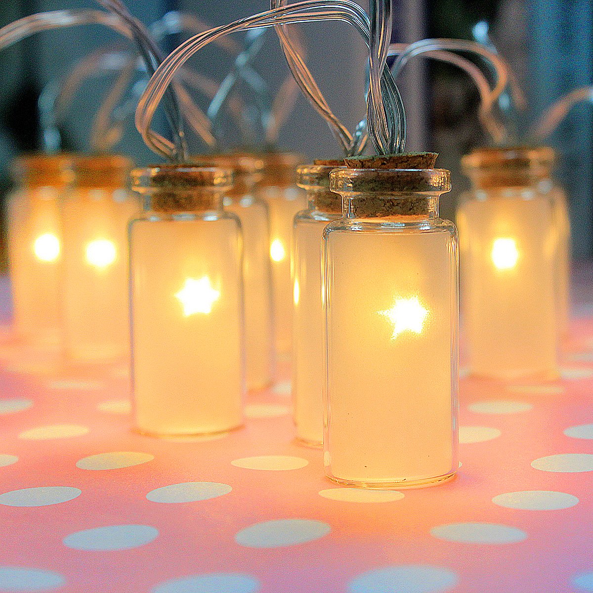 List 102+ Pictures Christmas Tree Glass Jar String Lights Completed