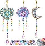 Dikence 5D Diamond Art Wind Chimes Kit for Kids 6-12, Sun Catcher Craft