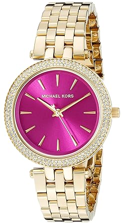 mk pink watch