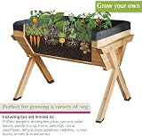 Garden Grow Medium Vegetable Planter Raised Bed Wooden Garden Planter view 2