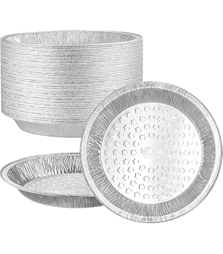 ProPac & Seal 9 Inch Aluminum Foil Pie Pans - Extra Deep Disposable Tins, Pack Of 12
