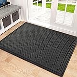 Mibao Front Door Mat, Dirt Trapper Welcome Mat for