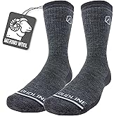 CloudLine Merino Wool Hiking Socks for Men and Women- Ultralight, Thin, Anti-Blister, Moisture Wicking Socks, USA Made 1 Pair