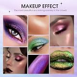 LANGMANNI 10 Pcs Liquid Glitter Eyeshadow Set Matte Pressed Pigmented Palette view 6