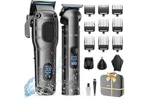 VGRPRO Hair Clippers for Men Professional, Cordless Hair Clippers for Hair Cutting, Mens Clippers and Trimmers Set, Electric Hair Trimmer for Men with Package Box