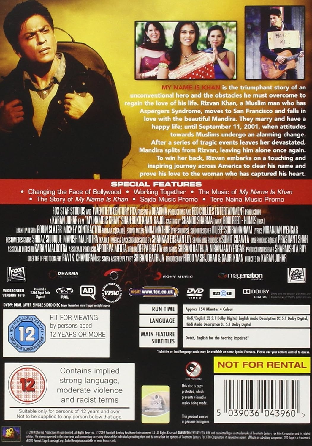 Amazon Com My Name Is Khan Dvd Movies Tv