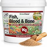 Grow Chem Fish Blood & Bone Fertiliser 1KG Bucket Multi-Purpose view 8