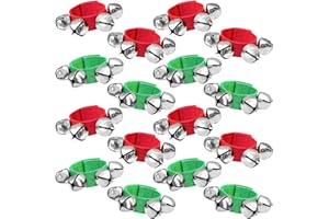 QYYIGUF 16 Pcs Band Wrist Bells,Adjustable Musical Hand Bells,Musical Shaking Jingle Bells for Christmas,Rhythm Instrument Percussion