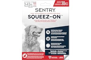 Sergeant's Sentry Flea, Tick & Mosquito Control for Dogs Weighing Over 30 kg (Pack of 1), 3 Tubes
