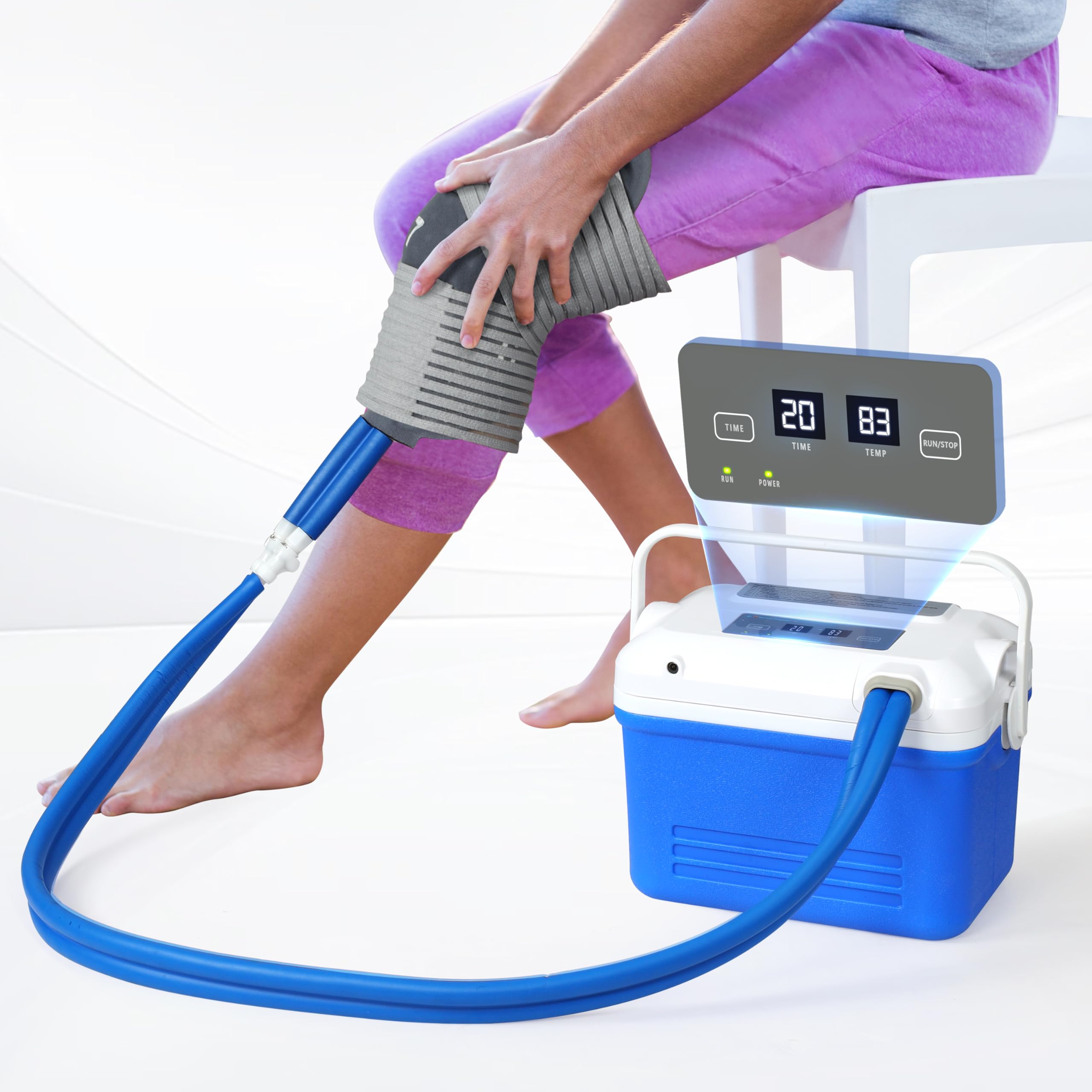 Photo 1 of fuptos Cold Therapy Machine - Cryotherapy Device for Knee & Shoulder Surgeries - Effective Pain Relief & Recovery - Quiet Operation, Auto Timer, Portable