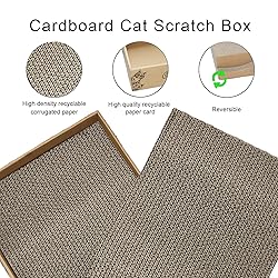 RUBMEOW Cat Scratch Pad Cardboard Scratcher