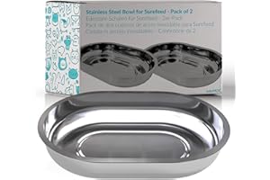 BABAPACK Stainless Steel Bowls for Surefeed, 2-Pack