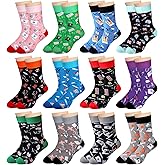 Didaey 12 Pairs Funny Nurse Socks Women Doctor Day Novelty Crew Socks Bulk Nurse Week Gift for Medical Assistant Dental
