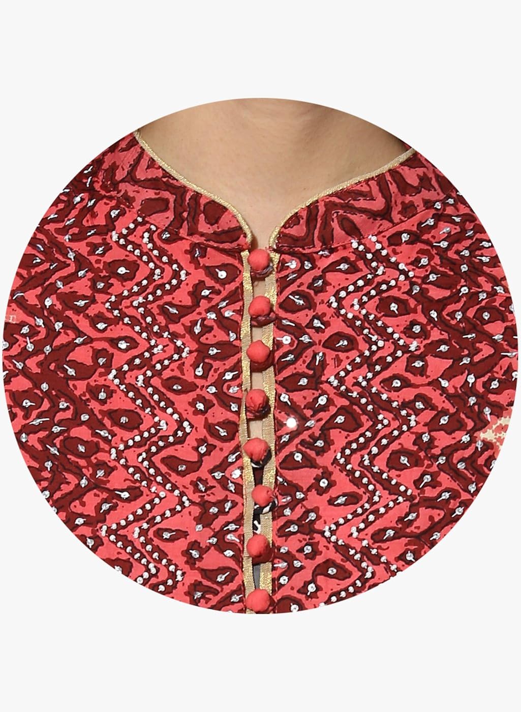 rain and rainbow women's anarkali cotton salwar suit (pack of 3)