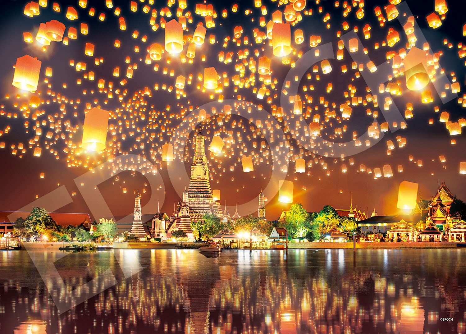 エポック社 500ピース ジグソーパズル 海外風景 ミスティックビュー 光のランタンフェスティバル (38×53cm) 05-202s のり付き ヘラ付き 点数券付き EPOCH商品画像