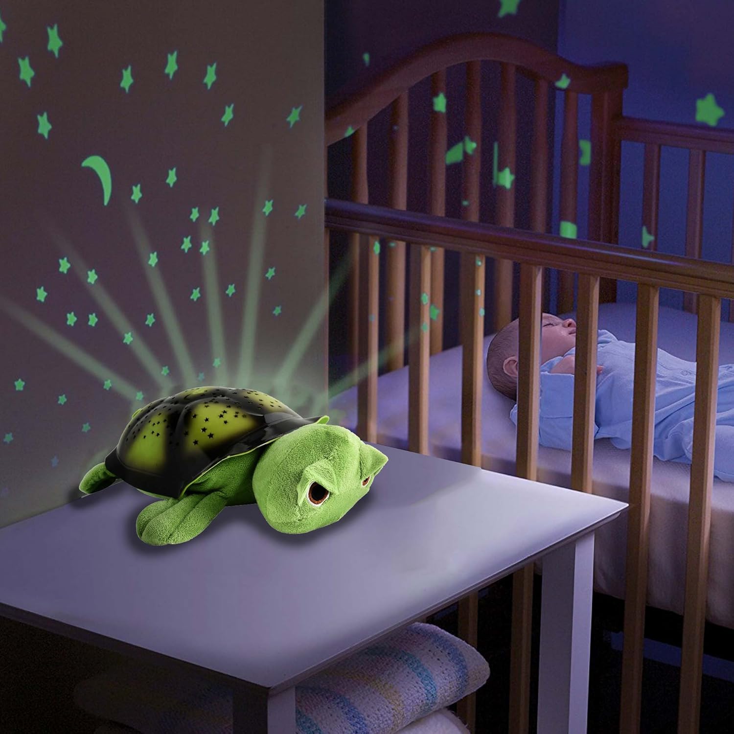 2 En 1 Veilleuse Et Projecteur Ciel Etoile Pour Chambre Bebe Turtle Tortue 3 Mogliche Led Lumieres De Couleur Bleu Rouge Et Vert Reglable Fonction Auto Off Et De Nombreuses Autres Fonctions