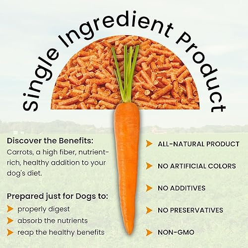Olewo Original Carrots for Dogs – Fiber for Perfect Poop, Dog Food