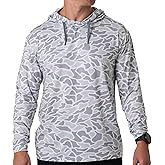 Burlebo Men’s Performance Hoodie – Lightweight Long Sleeve Pullover, Athletic Fit, Moisture-Wicking, Sun Protection