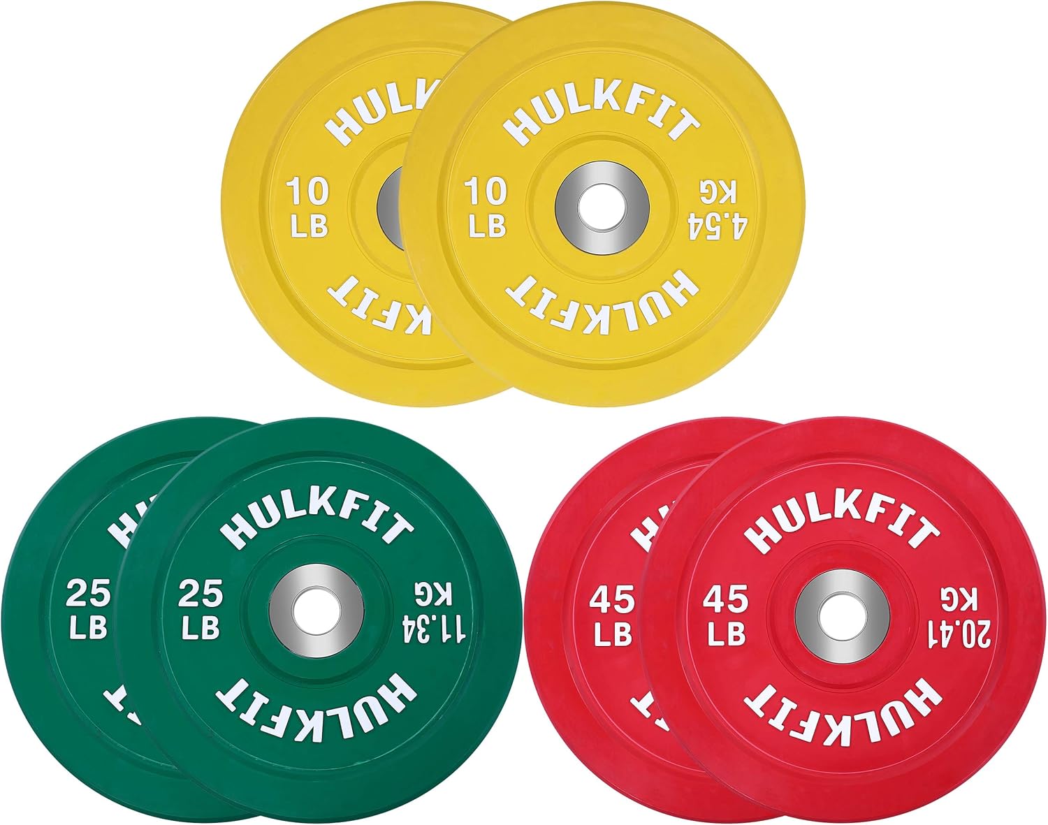 colored bumper plate set