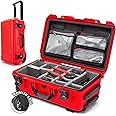 NANUK 935 Pro Photo Kit – Waterproof Travel Camera Hard Case with Padded Dividers and Wheels, 22” x 14” x 9” - Dustproof and Impact Resistant, Airline Carry-On Approved – Red