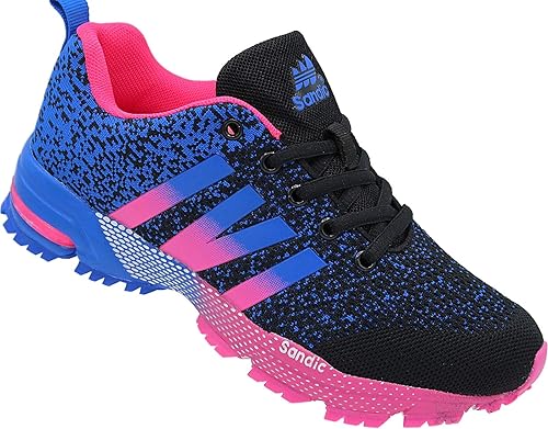 Damen Laufschuhe Sportschuhe Turnschuhe Sneaker Gr-36-41 Art.Nr.258 schwarz-Fuchsia-royal
