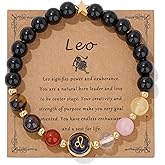 GolbalJew Zodiac Bracelets for Women 12 Constellations Healing Crystal Stone Beads Bracelet Birthday Zodiac Gifts Horoscope Spiritual Bracelet