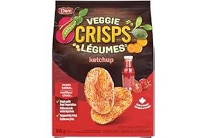 Dare Veggie Crisps Ketchup - Popped Crisps Made with Real Vegetables, Crispy Plant Based Snacks 100g