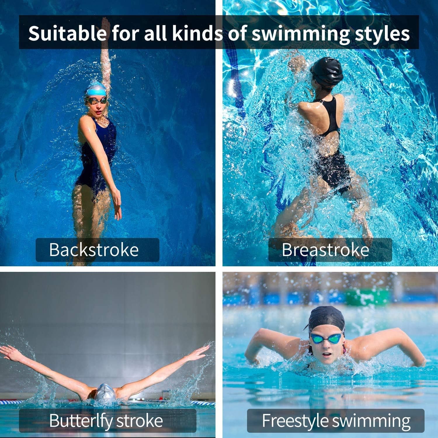 Swim Training Belts Swim Bungee Cords Resistance Bands Swim Tether Stationary Swimming, Swim Harness Static Swimming Belt （6mm 10mm 4M）-Blue: Sports & Outdoors