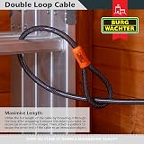Burg-Wachter 12MMX1.2M Braided Steel Security Cable Lock 121C view 3