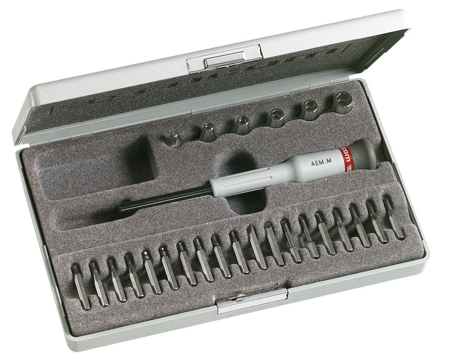 FACOM AEM.J2 Micro-TECH 26-Tool Set, Socket Holder and Bits and Socket, 31 mm Height, 130 mm Width, 205 mm Length