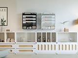 EasyPAG 5 Tier Wall File Organizer A4 Mesh Desk In Tray Holder Black view 8