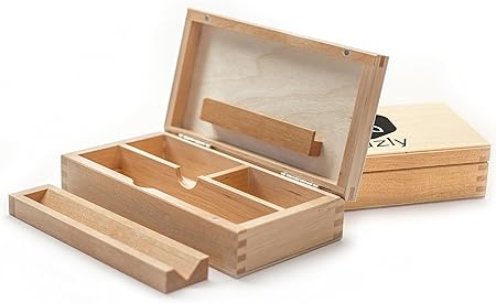 Caja para liar Hazly – Humidor de madera maciza, fabricado en Alemania.: Amazon.es: Hogar