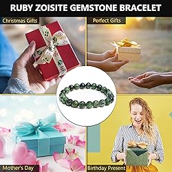 Ruby Zoisite Crystal Bead Bracelet – Healing