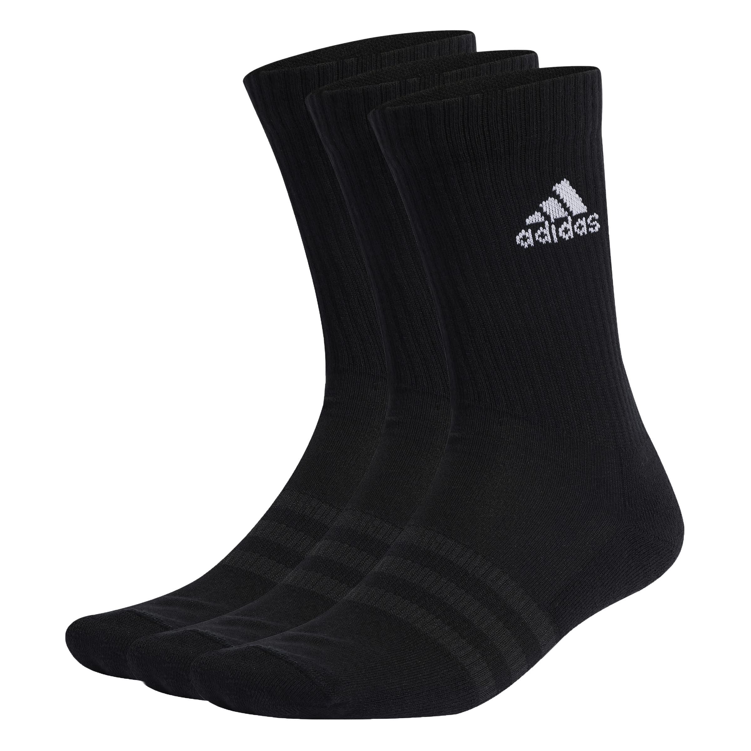adidas Unisex Children's Cushioned Crew Socks, 3 Pairs