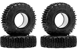 MEUS RACING 1.3 Tires - MS6 MPRO Pin Tires for TRX4M SCX24 FCX24 AX24 1/24 1/18 RC Crawler, 0.87/2.76/R1.3, #1302