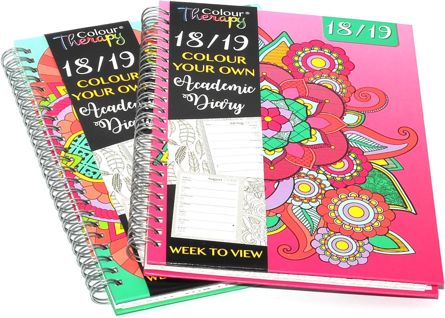 1x 2018 - 2019 A5 Academic Mid Week to View Diary Design at Random