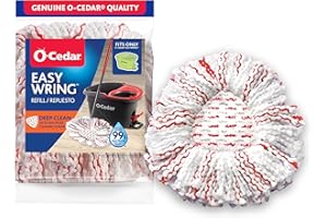 O-Cedar EasyWring Deep Clean Refill (1-Pack) | 40% More Cleaning Power | Microfiber Mop Refill Compatible with O-Cedar EasyWring Spin Mop & Bucket System