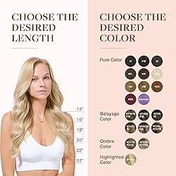 GOO GOO Clip in Hair Extensions Real Human