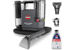 BISSELL Little Green Cordless SmartMix, Powerful Cordless Suction, HydroRinse Self-Cleaning Hose Tool, Pro Oxy Spot & Stain Formula Included