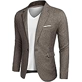 COOFANDY Men's Blazer Casual Sport Coats Slim Fit One Button Suit Jacket Lightweight Sports Jacket