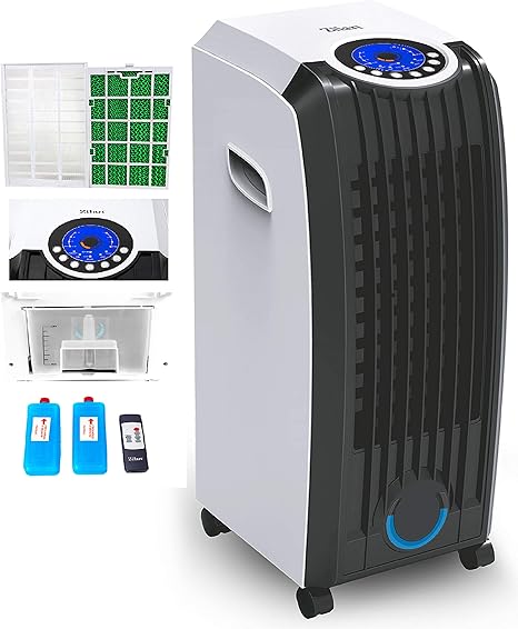 3in1 Aircooler 8 Liter Mobile Klimaanlage Klimagerat Luftreiniger Klima Ventilator Mit Fernbedienung Luftkuhler Luftbefeuchtung Klima Anlage Amazon De Baumarkt