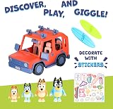 Bluey Heeler 4WD Family Toddler Toy Car with 4 Figures & Surfboards view 3