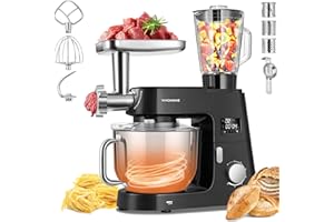 VIVOHOME 9-in-1 Stand Mixer with Fermentation and Timer, 7.5 Quart Electric Kitchen Mixer for Baking, Bread, and Dough, with 