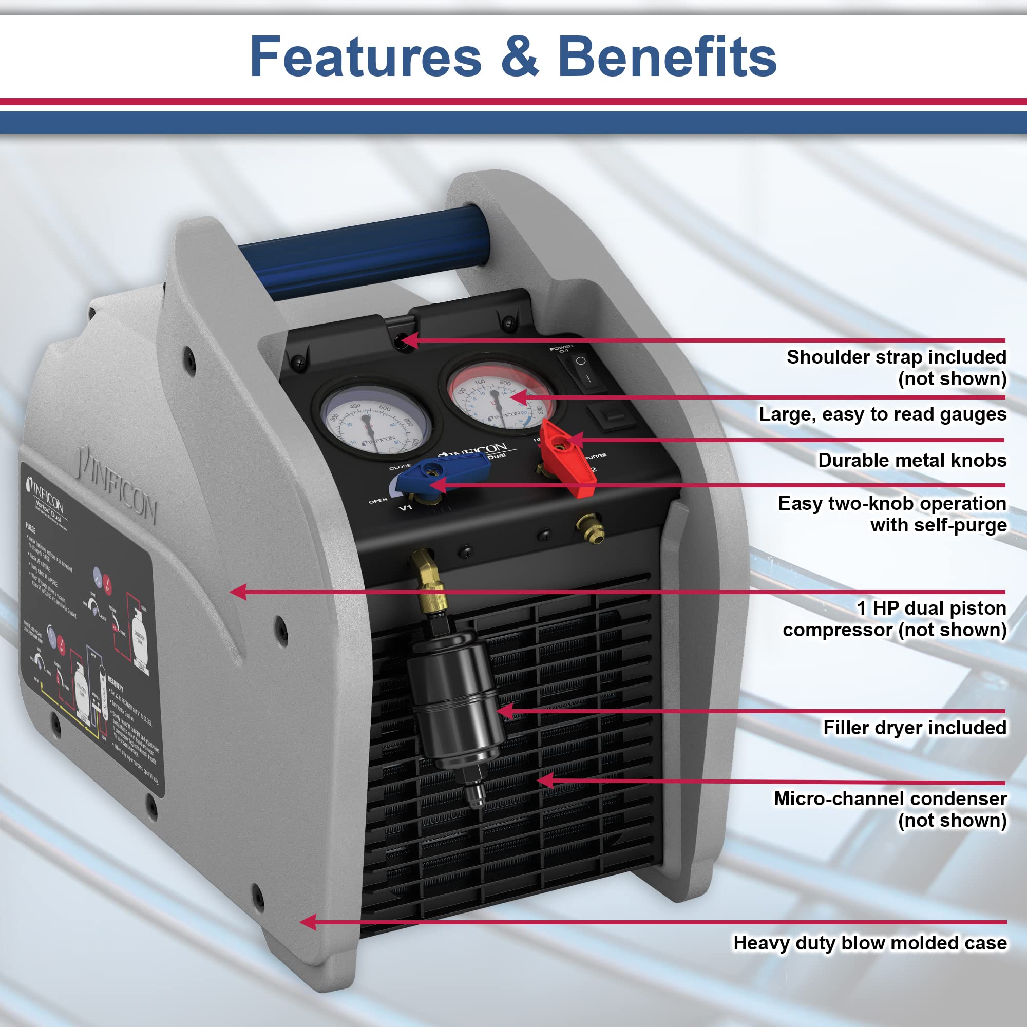 Mua Inficon Vortex Dual, Refrigerant Recovery Machine, 714-202-G1 trên ...