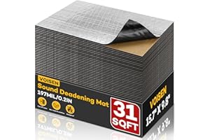 VOISEN VOISNE Sound Deading Material for Cars,197 mil(5mm) 31 sqft Sound Deadening,Automotive Sound Deadener,Noise Insulation and Vibration Dampening Material 28 Pcs