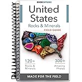 Rocks and Minerals of the United States Identification Field Guide | Thick Waterproof Coating| Find Crystals, Gems, Geodes, and Rocks | Rockhounding Book For Beginners, Experts, & Kids | Rock Chasing