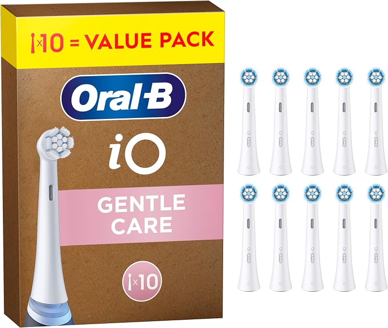 iO Gentle Care Cabezales de Recambio Originales, Blancos, Pack de 10