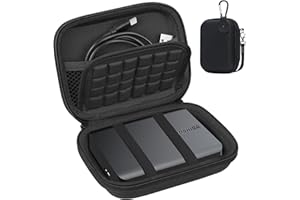 Lacdo Hard Drive Carrying Case for Toshiba Canvio Basics/Canvio Flex/Canvio Advance/Canvio Gaming Portable External Hard Driv